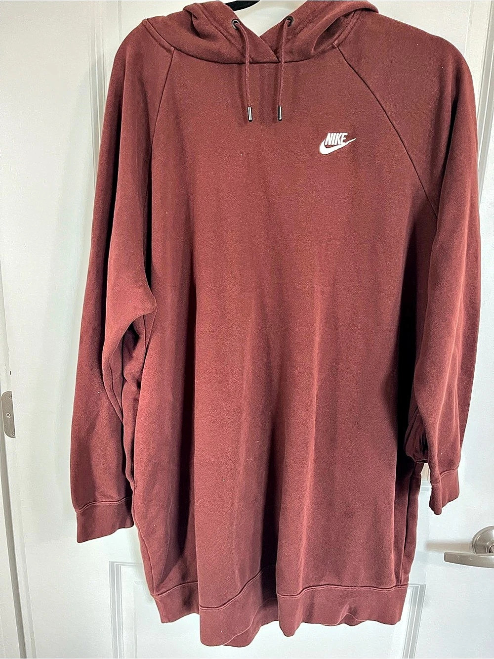 Nike Oversized Hoodie in Burgundy XL Women